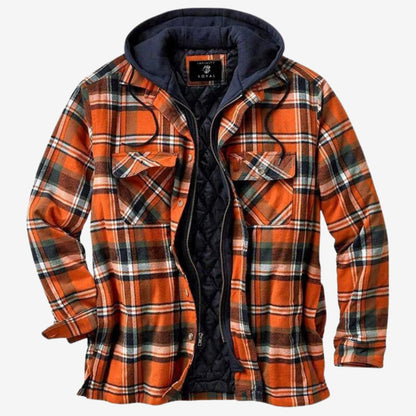 JASPER | Hooded Checkered Jacket