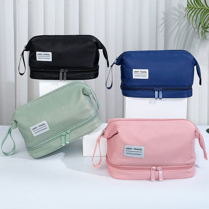 CapaciBag | Extra-Large Waterproof Toiletry Organizer - Durable Oxford & Nylon with Dry/Wet Separation