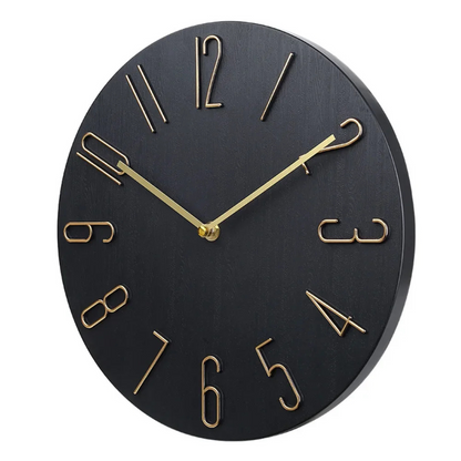 Chic Wall Clock with Vibrant Accents
