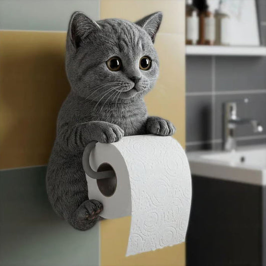 Adorable Cat Toilet Paper Holder – Stylish and Functional Bathroom Accessory