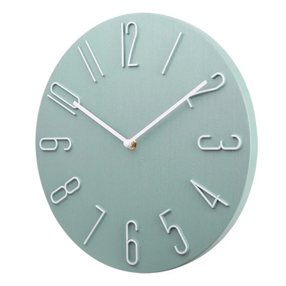 Chic Wall Clock with Vibrant Accents