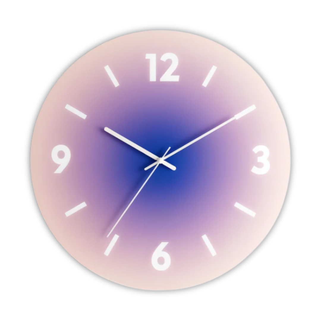 Contemporary Glass Wall Clock for Elegant Decor