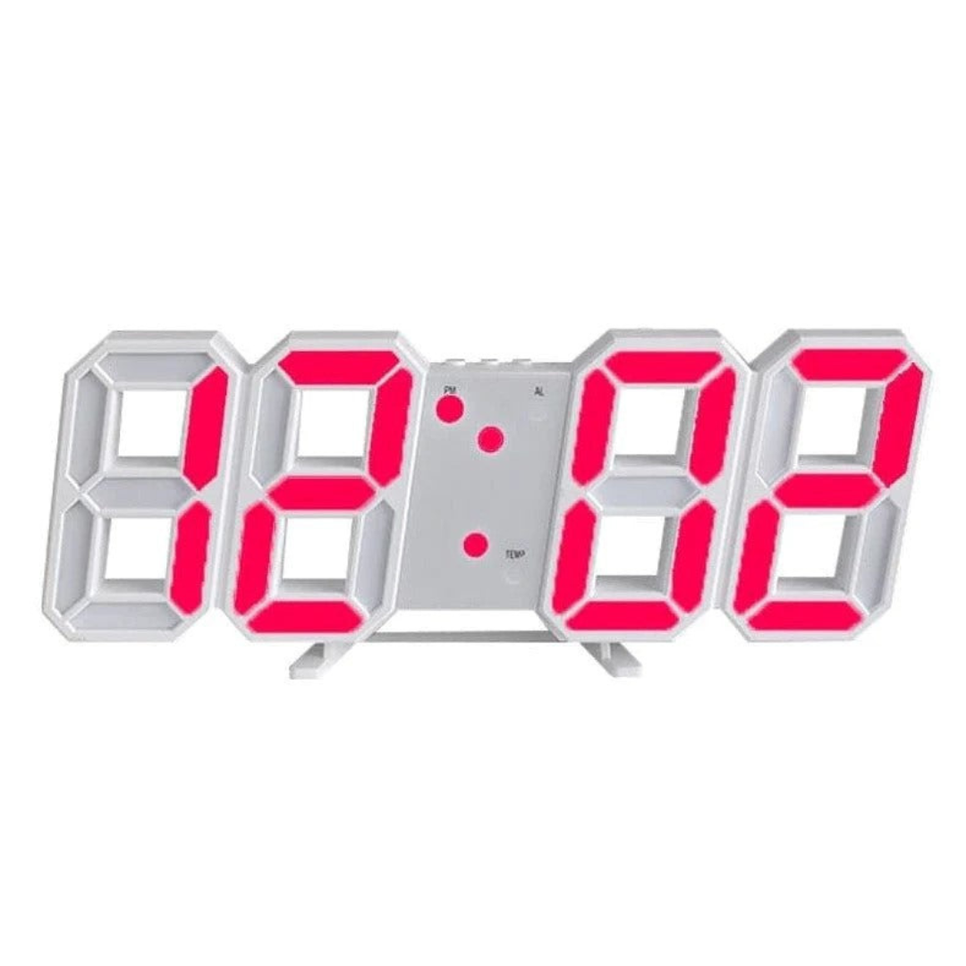 3D Digital LED Clock with Modern Design
