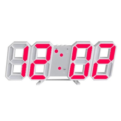 3D Digital LED Clock with Modern Design