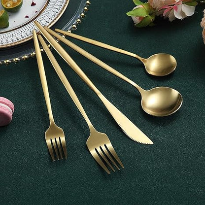 Finix | Sleek Stainless Steel Cutlery Set - Contemporary Dining Essentials for an Elegant Table
