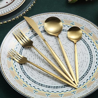 Finix | Sleek Stainless Steel Cutlery Set - Contemporary Dining Essentials for an Elegant Table