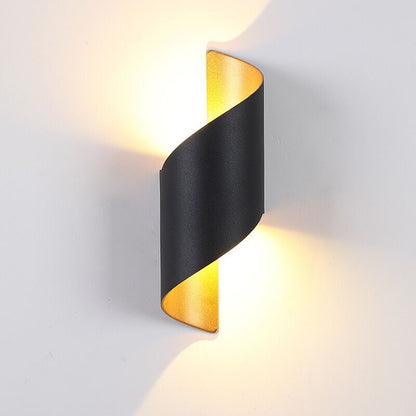 TwistLight Spiral-Shaped Modern LED Wall Fixture