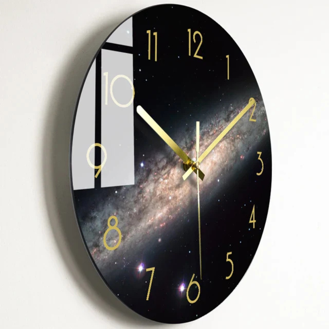 Luxorix Elegant Oversized Glass Wall Clock