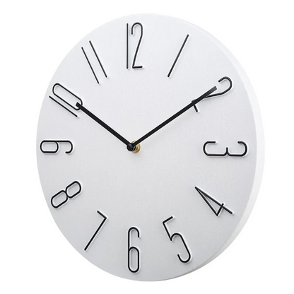 Chic Wall Clock with Vibrant Accents