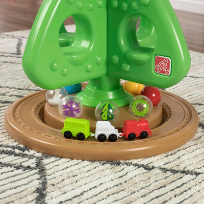 Interactive Christmas Tree Toy with Self-Decorating Features