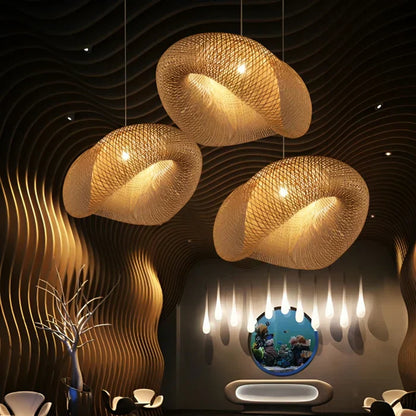Chic Rattan Pendant Light - NaturGlow