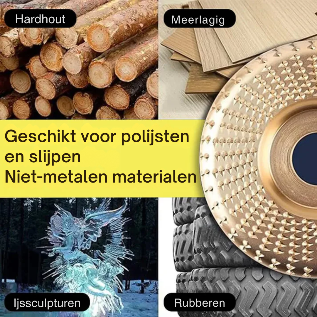 3-Piece Angle Grinder Disc Set for Wood: Cutting, Shaping, and Sanding