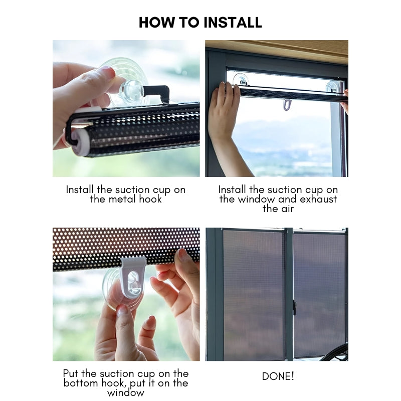Suction Cup Window Blinds – Effortless Coolness and Privacy