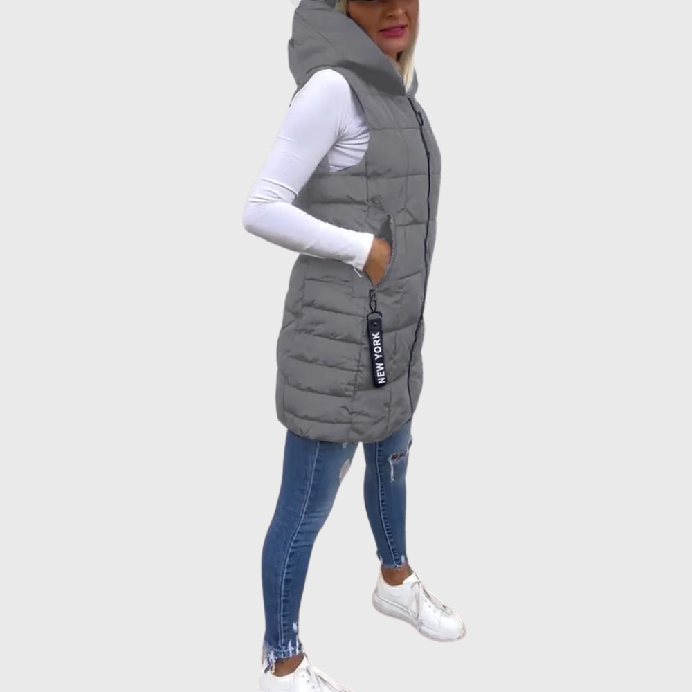 Alba | Women's Padded Sleeveless Winter Jacket