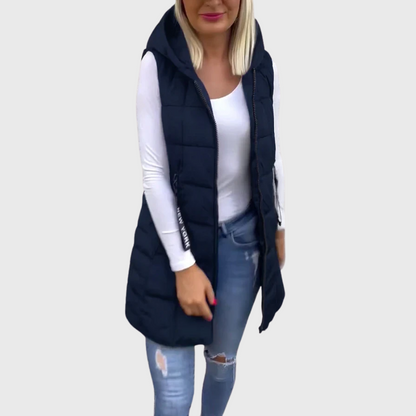 Alba | Women's Padded Sleeveless Winter Jacket