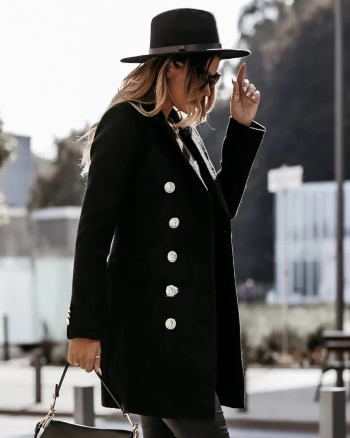 Women's Slim Fit Double-Breasted Blazer