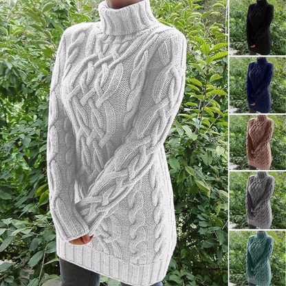 LEONE | Women's Warm Roll Neck Sweater for Winter Comfort