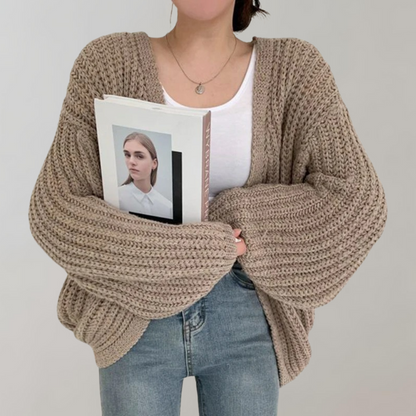 LARA PL. - Women's Long Sleeve Knit Cardigan