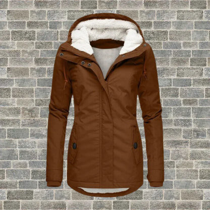 Chic Hooded Coat for Autumn and Winter Wear