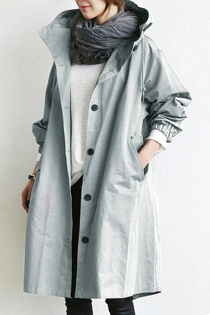 Amara | Stylish Oversized Trench Coat for Women – Effortlessly Chic and Relaxed