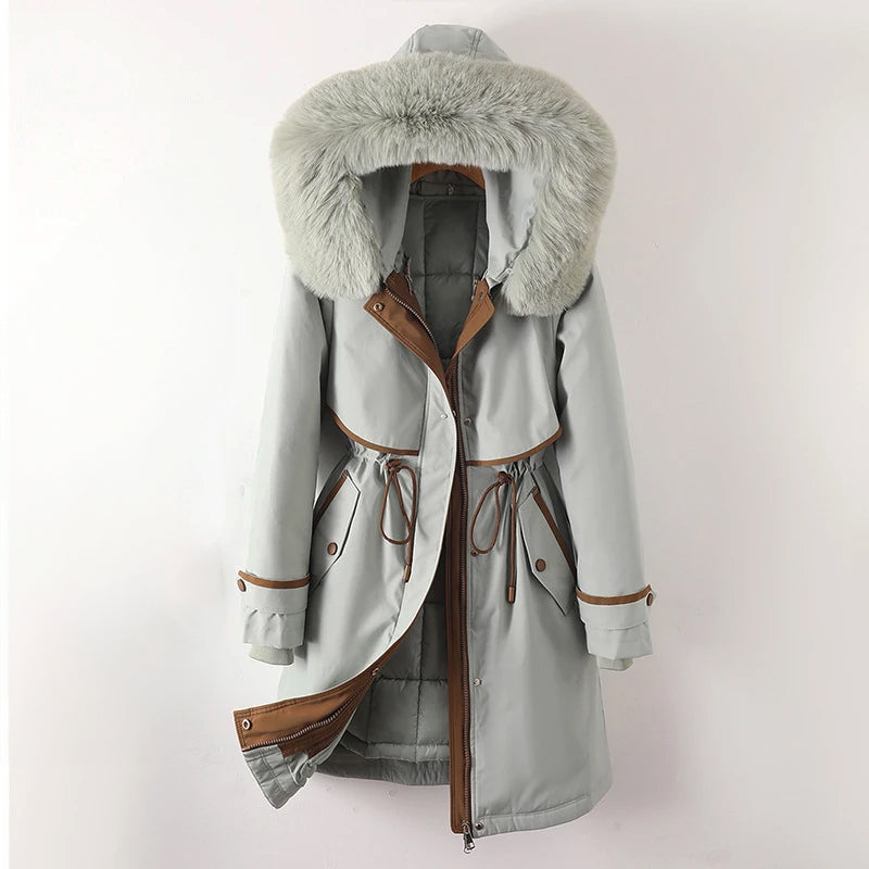 Ashley | Women's Warm Quilted Hooded Winter Coat