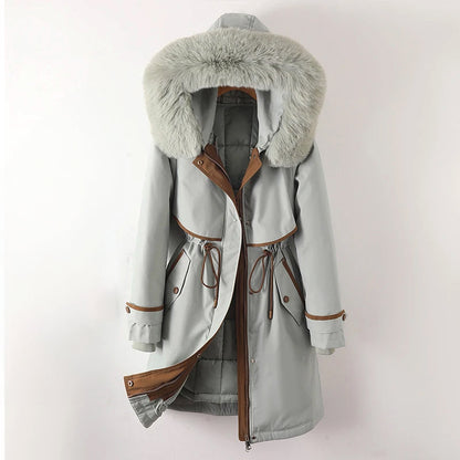 Ashley | Women's Warm Quilted Hooded Winter Coat