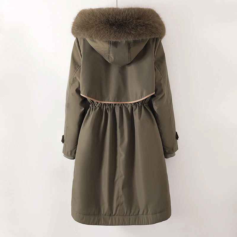 Ashley | Women's Warm Quilted Hooded Winter Coat
