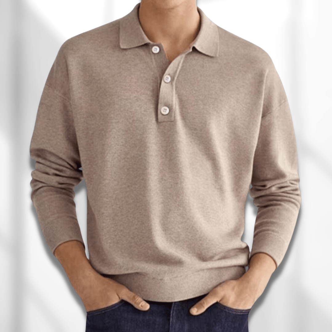 LEON - Men's Polo Knit Sweater
