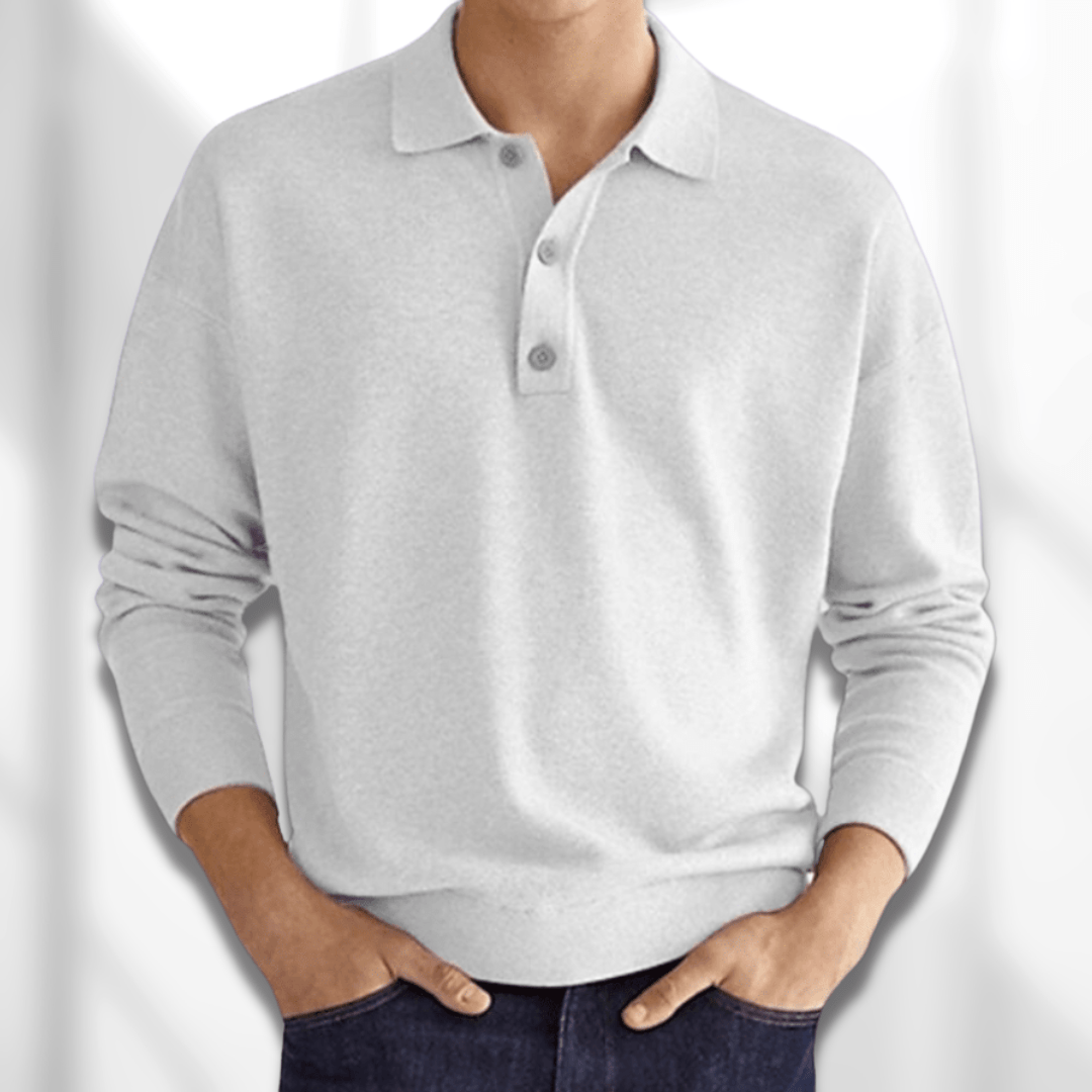LEON - Men's Polo Knit Sweater