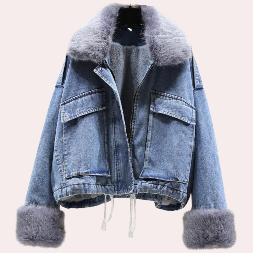 Delilah | Women's Contemporary Denim Down Winter Coat
