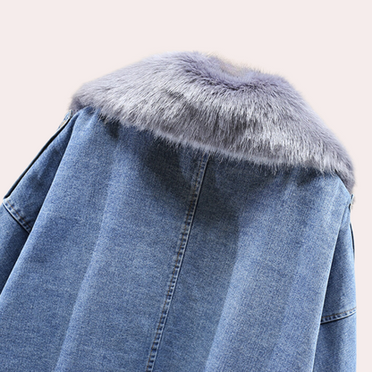 Delilah | Women's Contemporary Denim Down Winter Coat