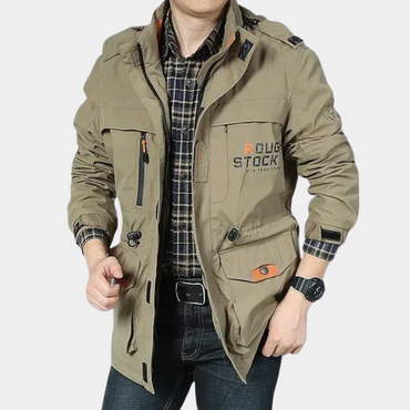 Damond - Men's Summer Cargo Jacket, Lightweight and Breathable