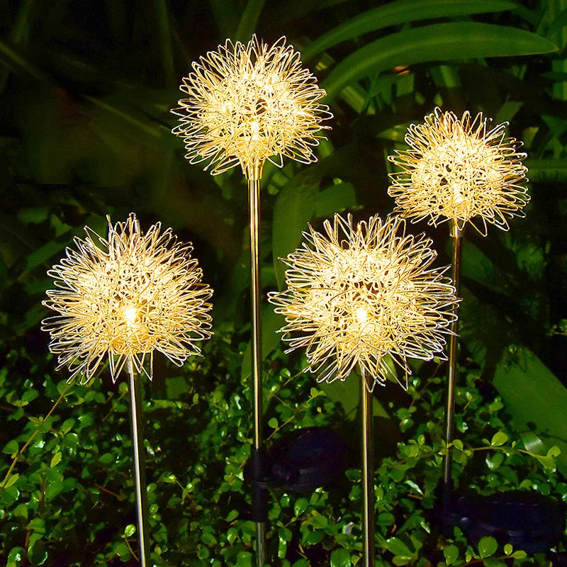 Solar-Powered Waterproof Dandelion-Shaped Garden Lamp