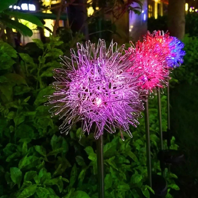 Solar-Powered Waterproof Dandelion-Shaped Garden Lamp