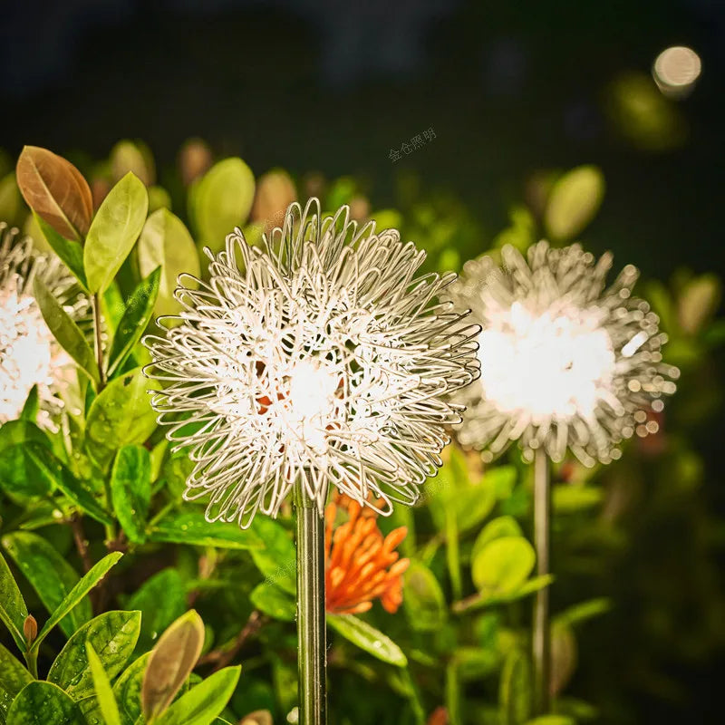 Solar-Powered Waterproof Dandelion-Shaped Garden Lamp