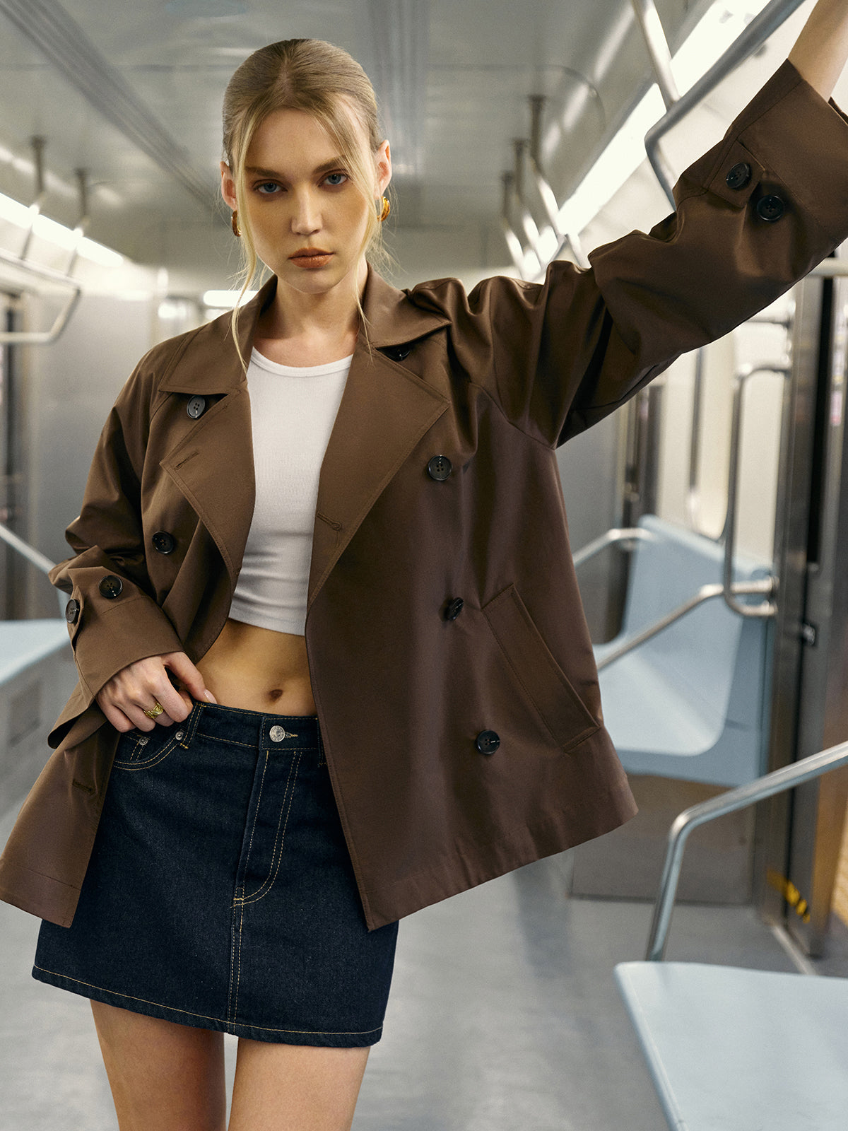 Ruth | Classic Double-Breasted Trench Coat