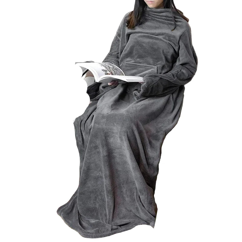 Cozy Blanket with Kangaroo Pocket for Ultimate Relaxation