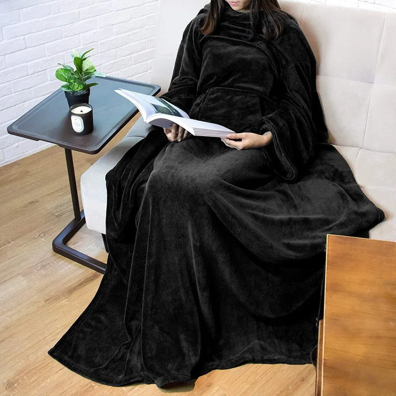 Cozy Blanket with Kangaroo Pocket for Ultimate Relaxation
