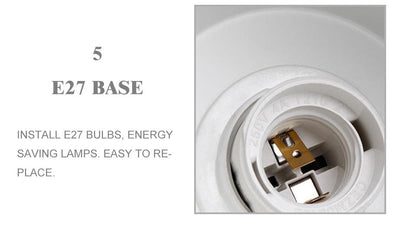 TwistGlow Wall Lamp with Pull Cord Switch