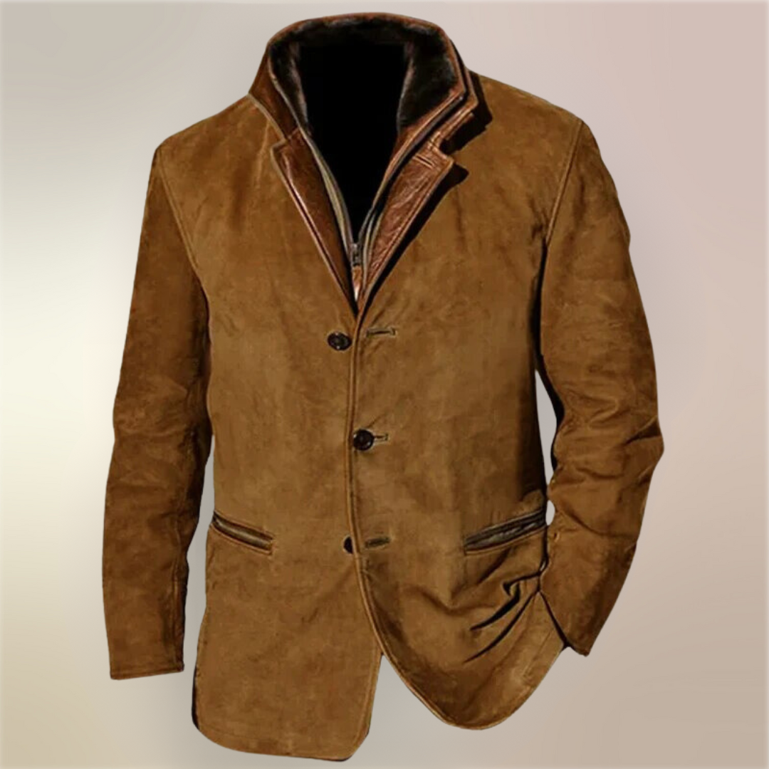 FLORIS | Vintage-Inspired Men's Coat with Button Fastening