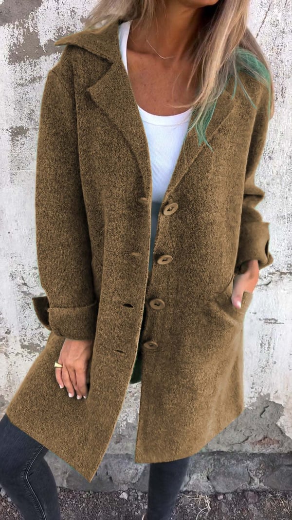 Sabrina | Women's Elegant Long Wool Blend Coat