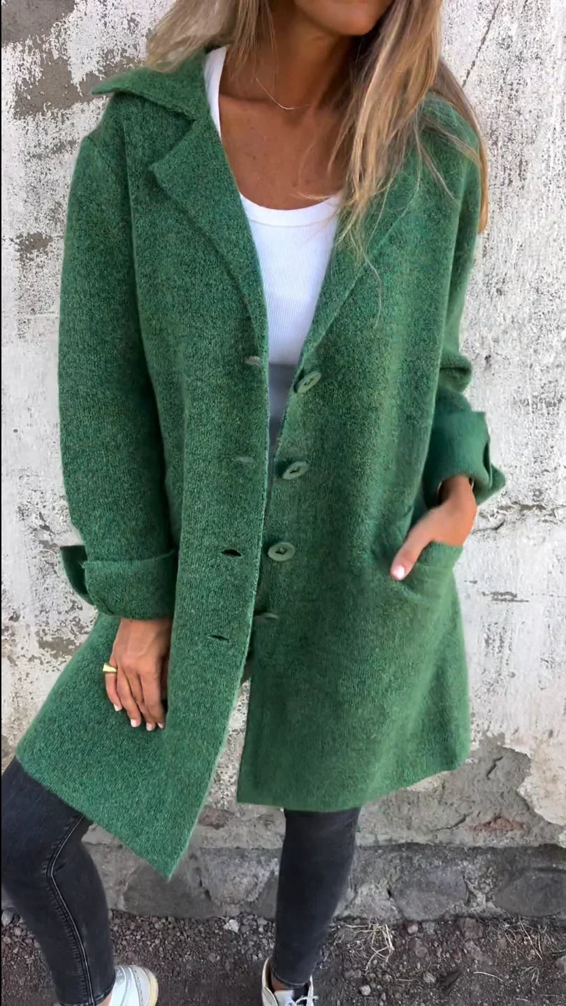 Sabrina | Women's Elegant Long Wool Blend Coat