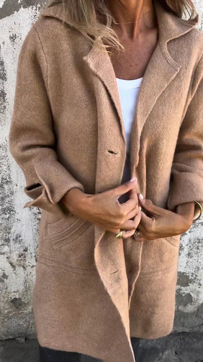 Sabrina | Women's Elegant Long Wool Blend Coat