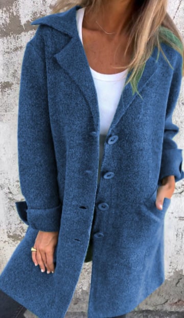 Sabrina | Women's Elegant Long Wool Blend Coat