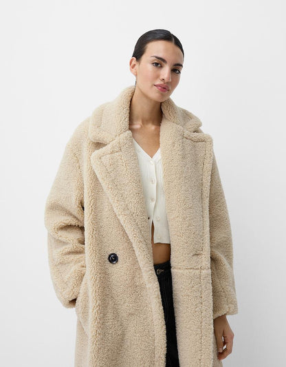 Lorena | Chic Oversized Faux Fur Coat for Women – Fashionable and Cozy
