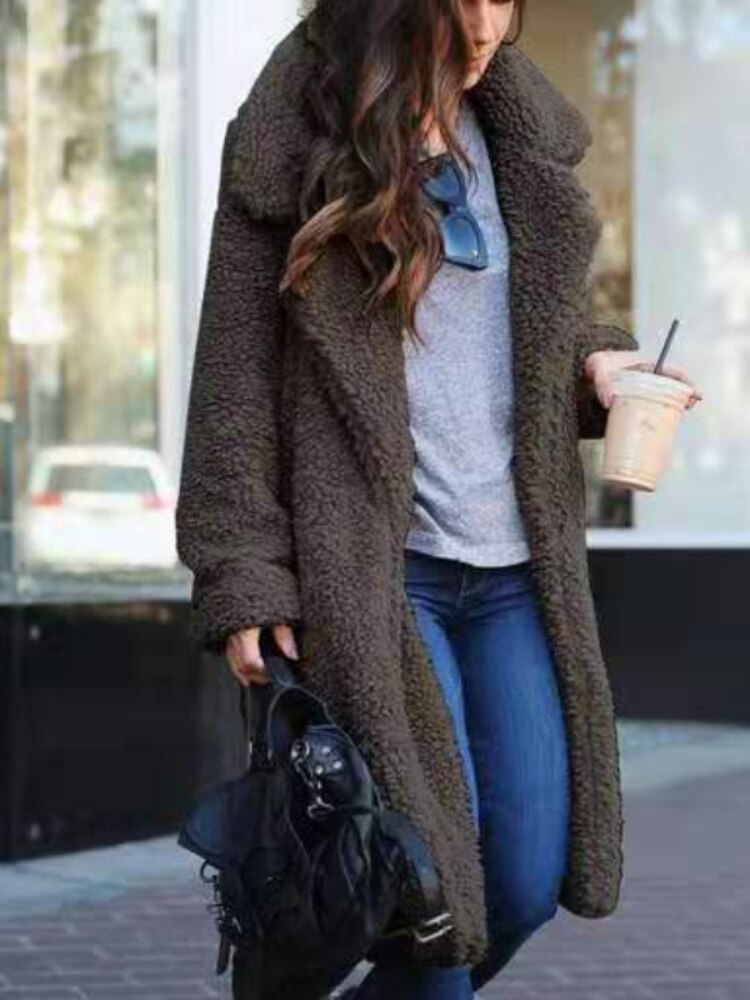 Miranda | Women's Oversized Teddy Winter Coat – Chic and Comfortable