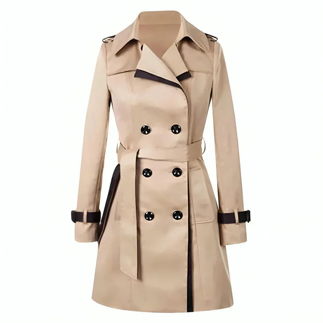 Gabriella | Chic Double-Breasted Trench Coat for Women - Perfect for Autumn