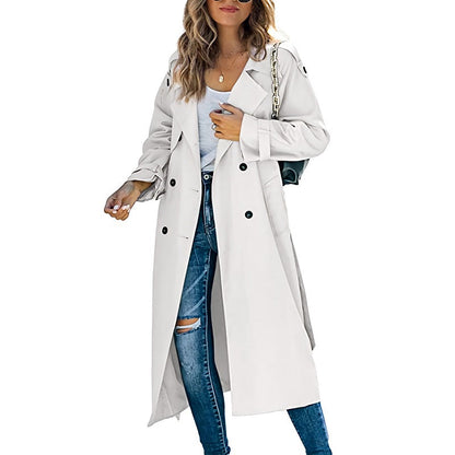 Cassandra | Stylish Women's Long Trench Coat with a Contemporary Flair