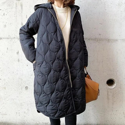 Helena | Chic Lightweight Long Puffer Coat - Ultimate Warmth Meets Contemporary Style