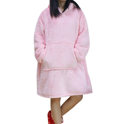 Snug Fleece Hoodie Blanket - Ideal for Winter Comfort